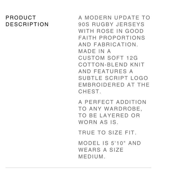 Rose In Good Faith Rugby Knit Sweater in Camel - Picture 11 of 11